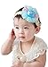 Beautiful Baby Girl Headband Lace Rose Toddler Apparel Accessory Blue For 1 Y