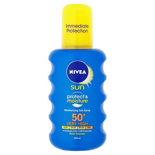 Nivea Sun Protect and Moisture Moisturising Sun Spray High SPF 50, 200ml