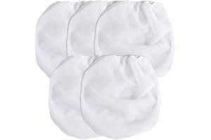 CLVPAI Sacs Filtrants Blancs en Maille Fine-Filtre de Peinture,Filtre à Peinture élastique,pour Peinture, hydroponie, Brassage de bière (Blanc(38 * 42cm))