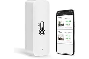 Cuotuo smart temperatur- och fuktighetssensor med WiFi, Tuya ZigBee trådlös bluetooth-termometer, hygrometer, fungerar med Al