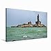 Produktbild Premium Textil-Leinwand 75 cm x 50 cm quer Tiruvalluvar Statue, Kanniyakumari, Tamil Nadu | Wandbild, Bild auf Keilrahmen, Fertigbild auf echter Leinwand, Leinwanddruck (CALVENDO Orte)