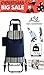 Produktbild TAVALAX® Tris Floral Einkaufstrolley & Trolley Gestell Stahl klappbar & Wasserdicht Climb Cart (Blue)