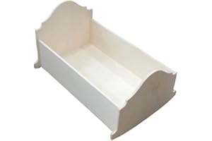 GRECA Cuna para muñecas. En madera de chopo crudo, para pintar. Medidas (ancho/fondo/alto): 51 * 35 * 30 cms.