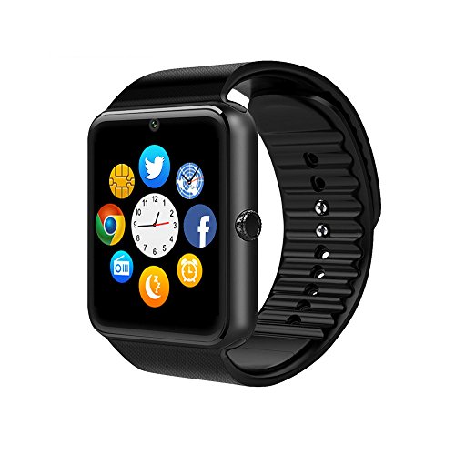Smartwatch economici: quali comprare 3 Smart Watch, CulturesIn GT08 Touch Screen Bluetooth dell'orologio con la macchina fotografica / SIM Card Slot / analisi contapassi / sleep Monitoraggio per Android (funzioni complete) e IOS (funzioni parziali) (gun black)
