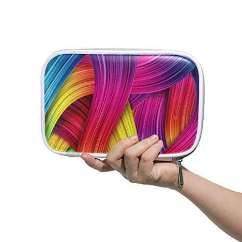 Preisvergleich Produktbild Lustige abstrakte bunte Stifttasche Federmäppchen Federmäppchen multifunktionaler Reißverschluss Reisetasche Make-up-Pinsel Kosmetiktasche für Kinder, Study Frau Mann Arbeit