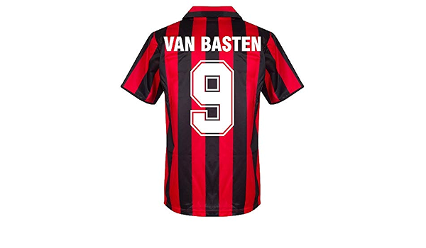 Score Draw AC Milan Home Van Basten 9 - Maglia retrò 1988-1989 (Retro Flock  Printing) - L : Amazon.it: Sport e tempo libero