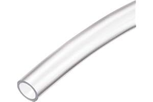 TOP-VIGOR 8mm ID 11m OD PVC Clear Vinyl Tubing, 1M Length Food Grade Flexible Water Pipe, Plastic Tube for Transfer Water, Oil, Air, Powders & Fine Granules