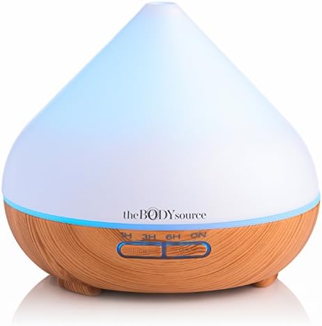 The Body Source® 300ml Aroma Diffuser for Essential Oils with 7 Colour LED Lights