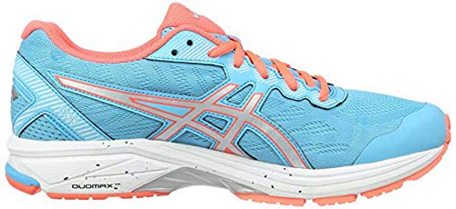 (6 UK, Aquarium-silver-flash Coral (T6a8n-3993)) - Asics Women's Gt-1000 5 Running Shoes, Pink, 9.5 UK