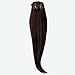 GoGoDiva Clip in Hair Extensions 100% Human Remy Hair #2 Darkest Brown colour 15 inches Length 90 grams hair weight