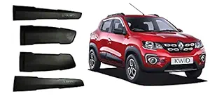 Car Door Body Paint/Scratches Protection Door Black Car Side Beading/Car Side Garnish/Car Door Garnish/Door Lining for Ranault KWID 2015-2020 (Set of 4 Pieces)