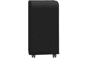 EffiFish Housse de protection pour climatiseur portable, sac de rangement avec poche latérale, pour télécommande, unité centrale mobile intérieure, noir, 40 x 46 x 75 cm