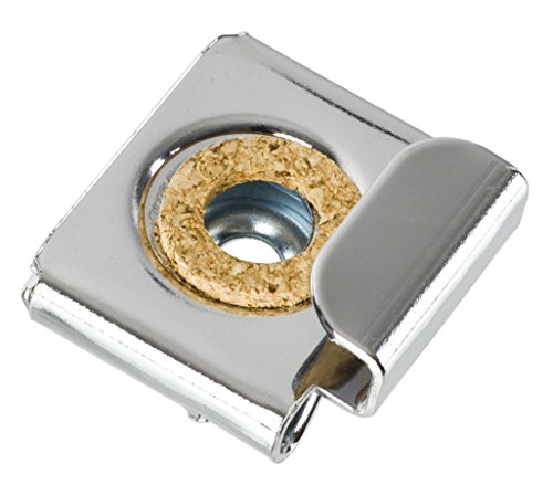 Frameless Unframed Bathroom Mirror Glass Wall Hanging Fixing Kit Hardware – Metal Chrome Effect Spring Loaded Clips with Screws and Rawl Plugs by Reflex - 5