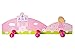Chldren's Pink Princess Wooden Coat Hooks Wall Hooks for Girls Nursery or Bedroom
