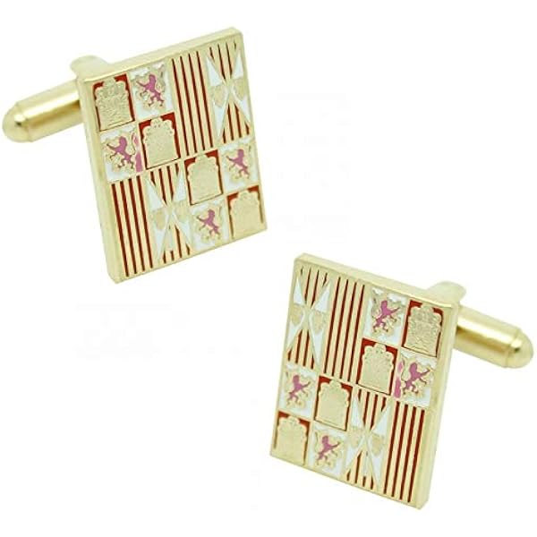 Gemelolandia Boutons De Manchette Originaux Pour Chemises, Hommes Et Enfants, Cadeaux Pour Mariages Et Communions, Unico, Laiton, Pas De Gemme