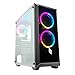 Produktbild Noua Utopia F3 Black Case ATX PC Gaming 0.65 MM SPCC 3*USB3.0/2.0 Frontal Plexiglas 3 Dual Halo RGB Rainbow Panel aus gehärtetem Glas (AxPxL: 455x435x215 mm)