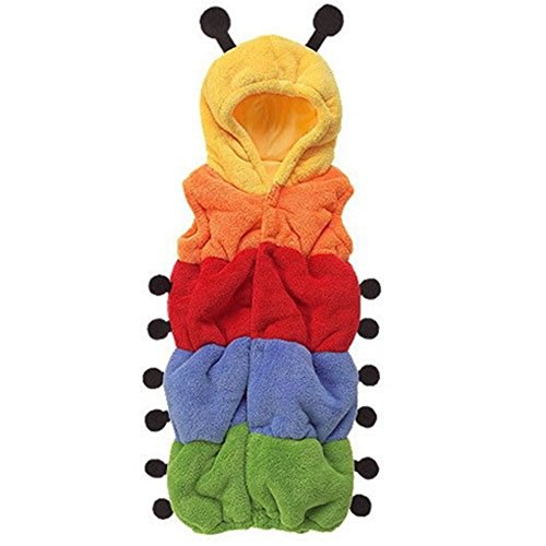 Highdas Cute Caterpillar Shaped Double-Layer Soft Fleece Baby Infant Toddler Sleeping Bag Sleep Sack Photography Prop for 6-18 Months Baby