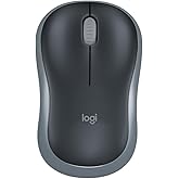 Logitech M186 Wireless Mouse | 3 Year Battery | 1000 DPI | Ambidextrous | PC Mac Laptop
