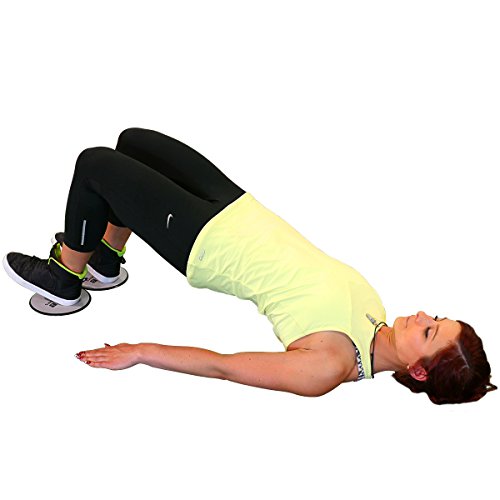 Elite Sportz Core Sliders und Gliding Disc Fitness Training – Sliders Fitness für den Kern – doppelseitig für den Einsatz auf Teppich oder Parkett - 5