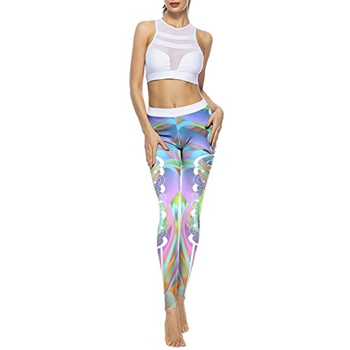 JERFER Jolis Pantalons de Mode Femmes Imprimé Sports Yoga Running Pantalon de Pantalon de Sport