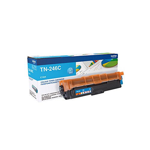 Brother Original Jumbo-Tonerkassette TN-246C cyan (für Brother HL-3142CW, HL-3152CDW, HL-3172CDW, DCP-9017CDW, DCP-9022CDW, MFC-9142CDN, MFC-9332CDW, MFC-9342CDW)