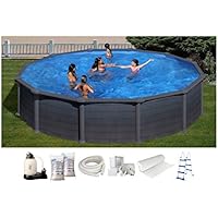 Piscina de acero redonda Gre Granada 550x132cm