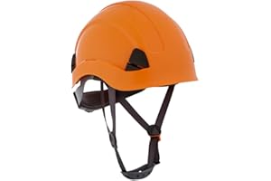 Jackson Safety CH-300 Climbing Industrial Hard Hat, EN 397 Compliant, Non-Vented, 6-pt. Suspension, Orange, 20903