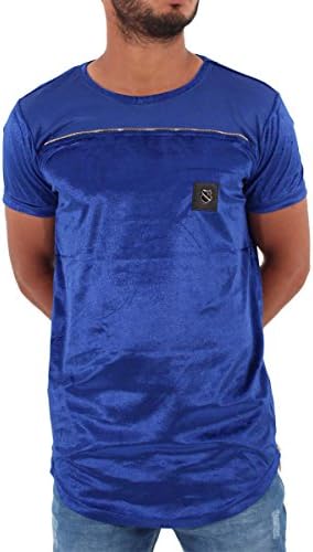 Mens Boys Velour Star Long Hip Hop Tee Shirts Club Wear