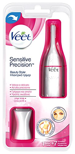 Veet Electronic Device for Delicate Shave and Refine The Parts of the Body, White