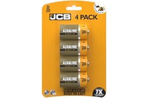 S12110 JCB D Size Super Alkaline Batteries - Pack of 4
