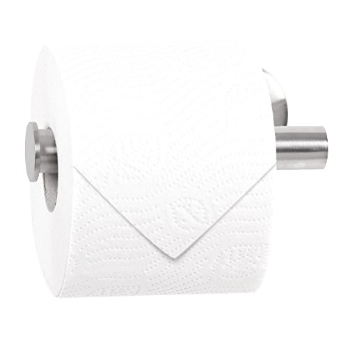bremermann® Bad-Serie PIAZZA – Toilettenpapierhalter 2in1 aus mattem Edelstahl - 2