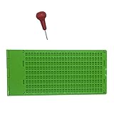 MIBANG 9 Lines 30 Cells with Stylus Braille Writing Board Portable Plastic Writing Board School Supplies