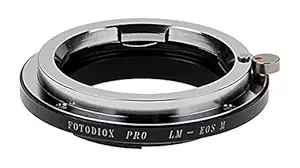 Fotodiox Pro Lens Mount Adapter - Leica M Rangefinder Lens, Black (FX-LeicaM-EOSM-PRO)