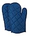 Shalinindia Cotton Oven Mitts Set of 2 Quilted Cooking Gloves,OG02-1416P,Navy,8 x12 Inch RS.399.00
