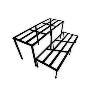 WINTECH Heavy with Rubberized Base 2 Step Planter Pot Stand for Home Decor, Outdoor Garden