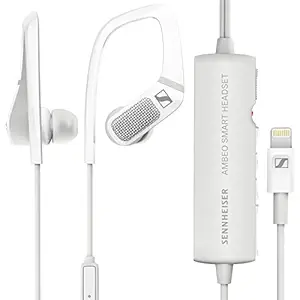 Sennheiser Ambeo 3D Video Sound Recording Earphones with Active Noise Cancellation Smart Headset (White)