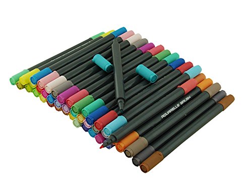 Twin-Bürsten-Marker mit Fineliner Tipp 48 Aquarell basierte Marker, perfekt für den Künstler, Aquarell, Skizzierung, Farbe in der - 4