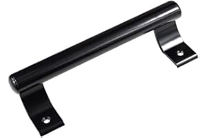 KAFENDA 200mm maniglia per porta scorrevole in lega di alluminio maniglia per porta dell'armadio maniglia per porta interna ed esterna maniglia per porta del magazzino maniglia in metallo (Nero)