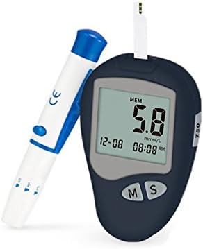 D&amp;F Codefree Blood Glucose Monitor/Monitoring Test/Testing Kit+50 Strips+Lancets - in mmol/L