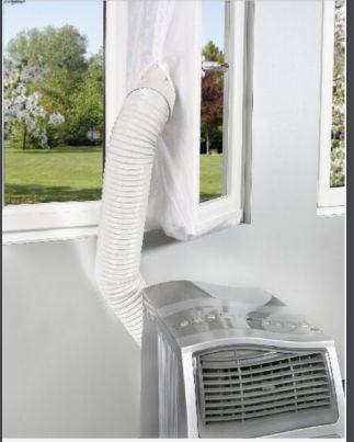 JOYOOO AirLock 100 Fensterabdichtung für mobile Klimageräte und Ablufttrockner Hot Air Stop - 6