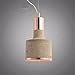 Produktbild Höhenverstellbar E27 Modern Einfache Metall Taschenlampe Hängeleuchte Zement Roségold Lampenschirm Lüster Restaurant Schlafzimmer Anhänger Lampe Bar Bekleidungsgeschäft Deckenleuchte Ø16 cm 023V