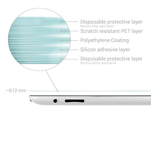 kwmobile Folie matt für Apple iPad 2 / 3 / 4 Displayschutzfolie – Schutzfolie Displayschutz Anti-Fingerabdruck Displayfolie entspiegelt - 3
