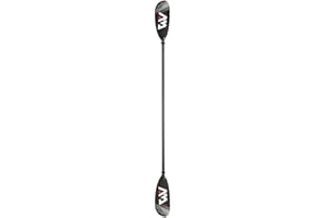 Aqua Marina KP-3 Carbon Fibre Kayak Feathered Blade Paddle (4 sections), Black, 230 cm