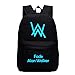 Produktbild CTOOO Jugend Unisex Fade Alan Walker DJ Druck Schultasche Männer Und Frauen Leuchtender Rucksack Kinder Student Tasche Schwarz