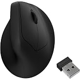 Keychron M5 Kablosuz Ergonomik Fare en iyi PixArt 3950 sens&ouml;r&uuml;ne sahip. 2.4 GHz, Bluetooth ve USB kablolu bağlantı (M5-A23)