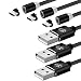 Produktbild YouPei® Magnetisches USB-Kabel Typ C,[1M+2M+3M] USB C-Lade- und Datensynchronisations-Ladekabel für Samsung Galaxy S9 / S8 / Note8, Huawei P20 /P10 /Mate10