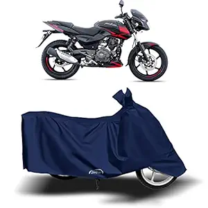 AARTRI - Bajaj Pulsar 150 New BS6 Water Resistant - Dust Proof - Full Bike Scooty Two Wheeler Body Cover for Bajaj Pulsar 150 (Navy Blue)