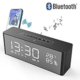 radio reloj despertador android ✿ 【 altavoz doble 】 10 W potencia de salida altavoces. 2 * 5 W. una mejor calidad de sonido que pueden disfrutar de música de mayor calidad.