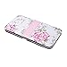 niceEshop(TM) 12pcs Beautiful Floral Print Stainless Steel Manicure Pedicure Set,Pink