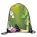 Produktbild Haloxa Sports Bags Gym Bag, Drawstring Bags Spa Bamboo Flower Zen Stone Unisex Gym Drawstring Shoulder Bag Backpack Travel School Rucksack String Bags